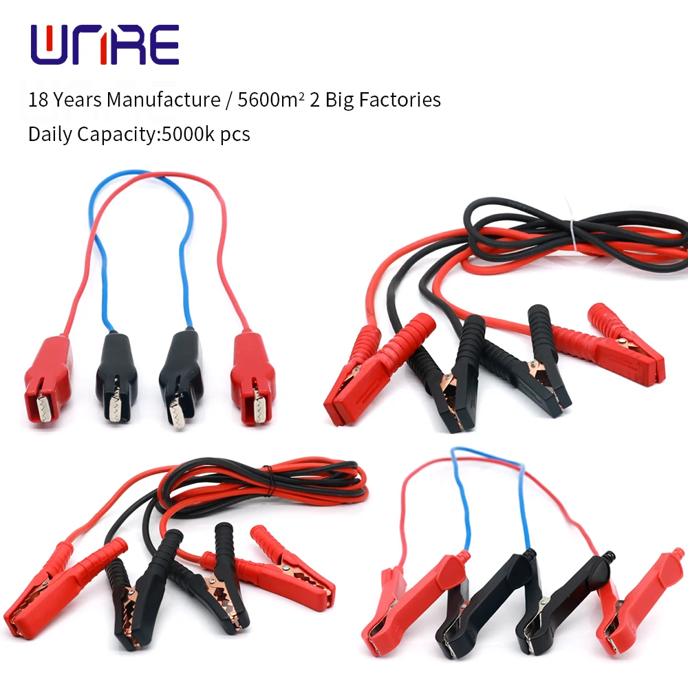 

1Pair 3meter Red and Black Alligator Testing Cord Lead Clip to Banana Plug Connector