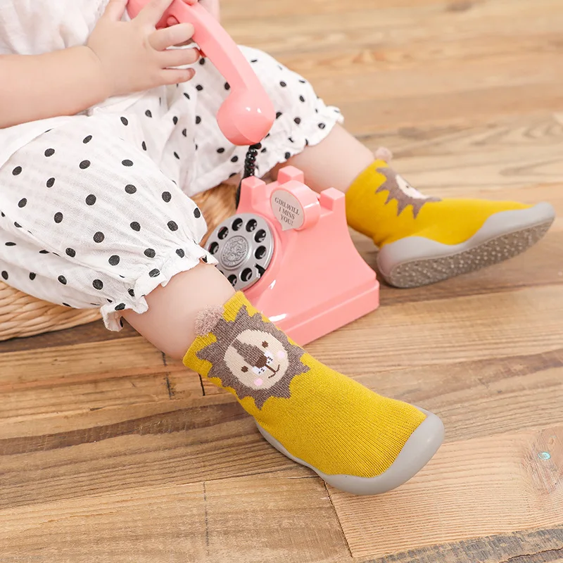 Обувь для малышей носки обувь первых шагов маленьких девочек и мальчиков детская