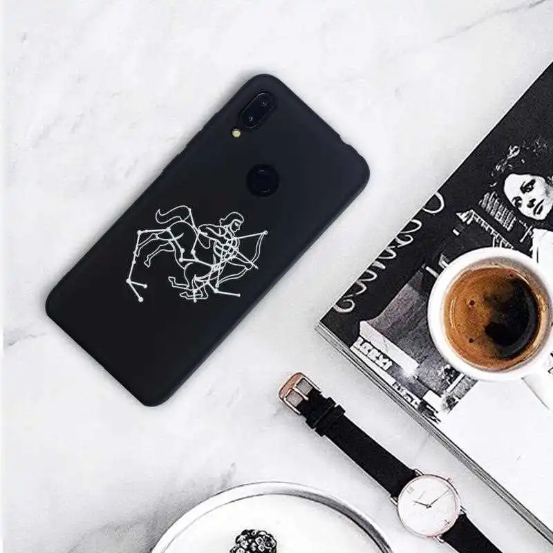 

Fashion Zodiacal Pattern Soft Case For Xiaomi Redmi Note 7 6 5 Pro 4 Phone Case Cover