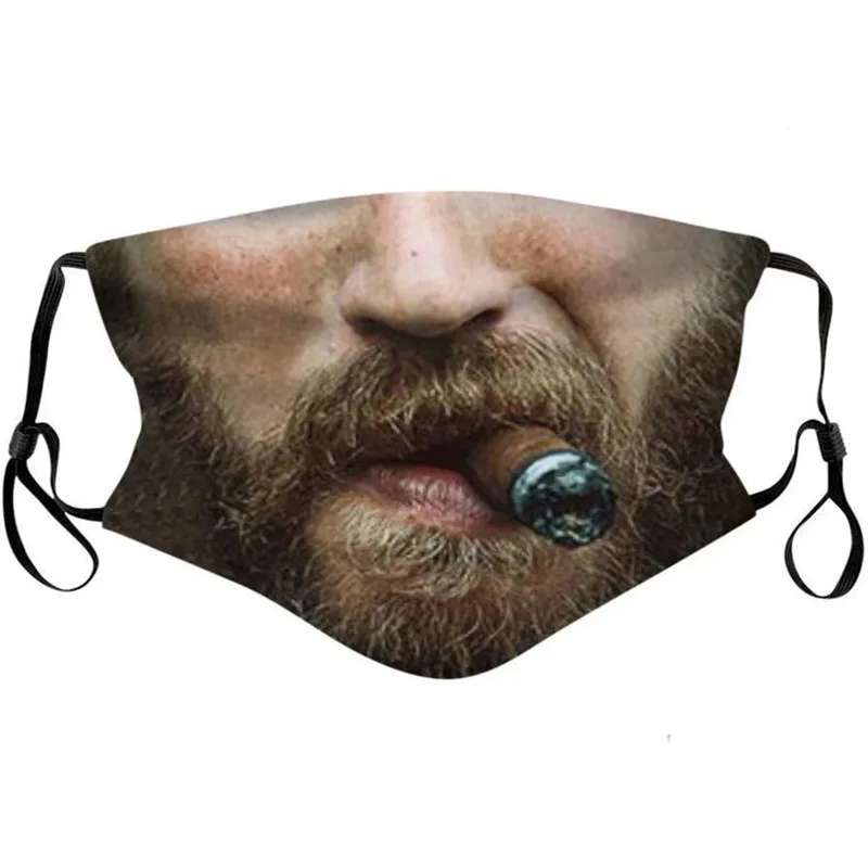 

Creativity Fun Mascarillas Adults Face Masque Funny Fashion Mask reusable facemask Halloween cosplay