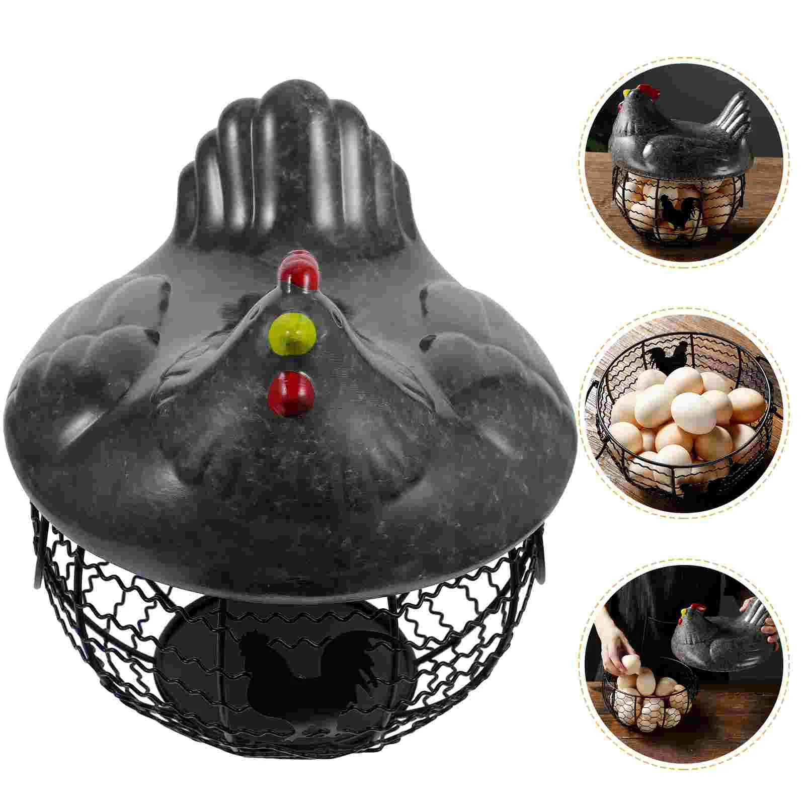 

1pc Personalized Fruit Vegetable Storage Holder Chicken Shaped Egg Basket