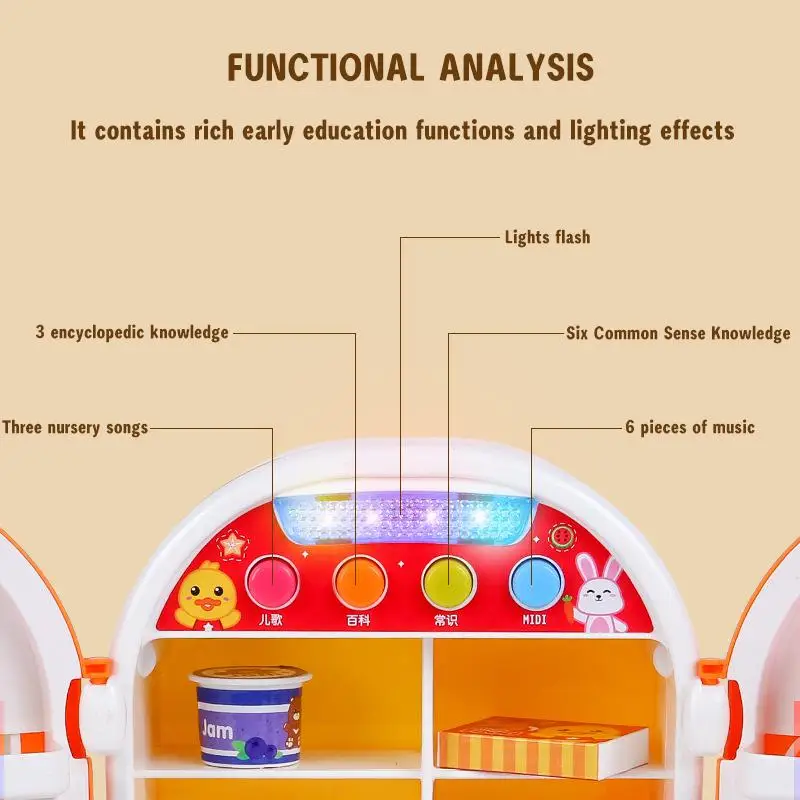 Детская имитация пластиковых небольших приборов волшебный холодильник с