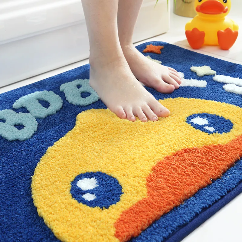 Милый коврик для ванной в виде утки впитывающий дверной туалета спальни детские