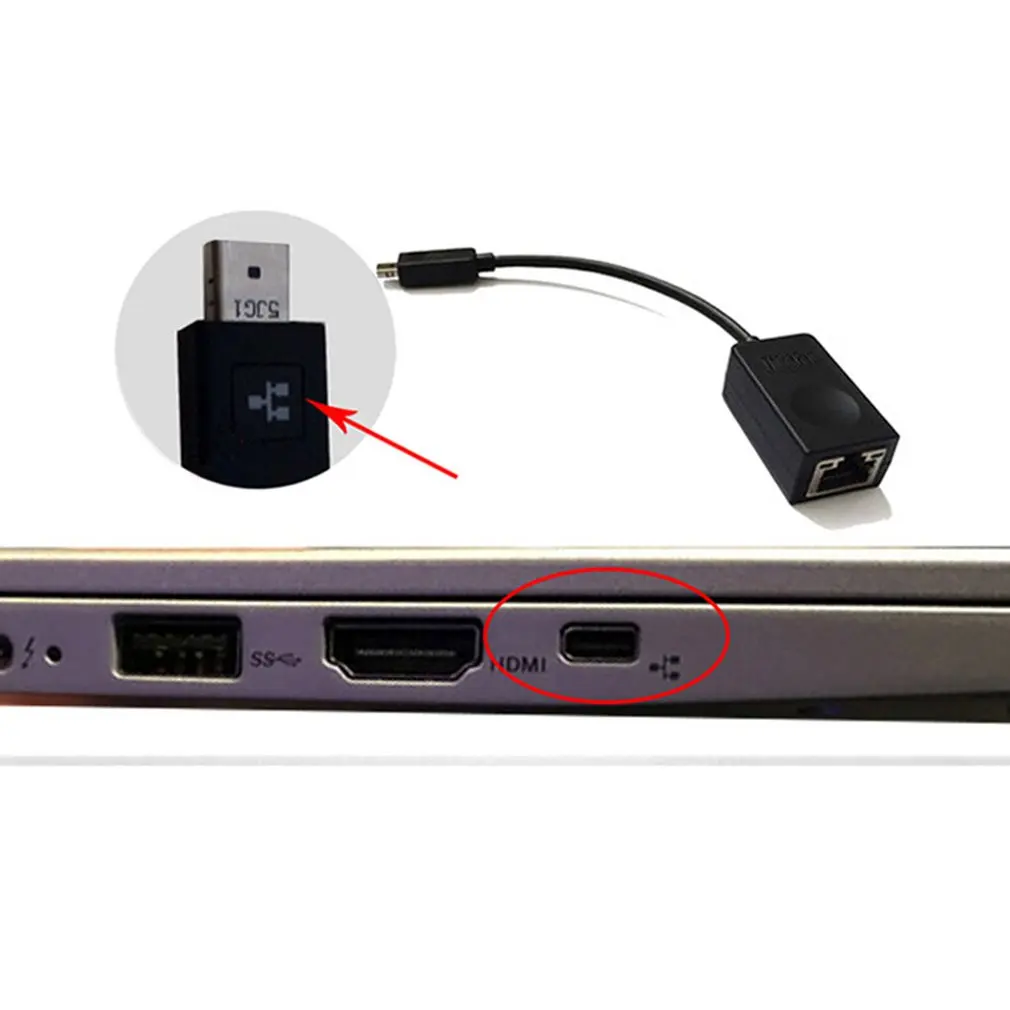 Thinkpad X1 2018 / X280 мини Ethernet порт адаптер Rj45 Nic линия микроethernet кабель 4X90F84315