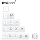 Белый сенсорный выключатель 1 2 3 4 Gang и 16A EU французский 13A UK розетка USB датчик из закаленного стекла сделай сам бесплатный переключатель серии S6