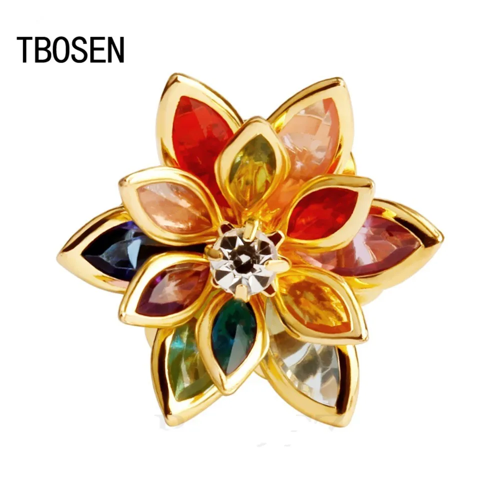 TBOSEN new arrival fashion flower ear plugs stainless steel gold tunnels piercing gauges metal body jewelry pair selling | Украшения и
