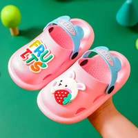 cartoon baby hollow out summer indoor soft bottom non slip sandals for boy and girl childrens slippers infant children clogs