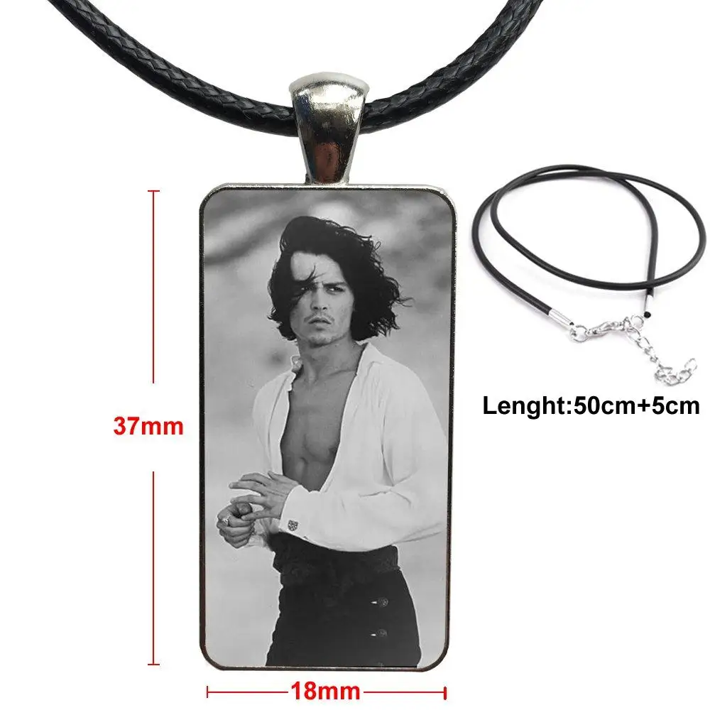 Модный стеклянный кабошон ожерелье с кулоном для женщин со стальным покрытием