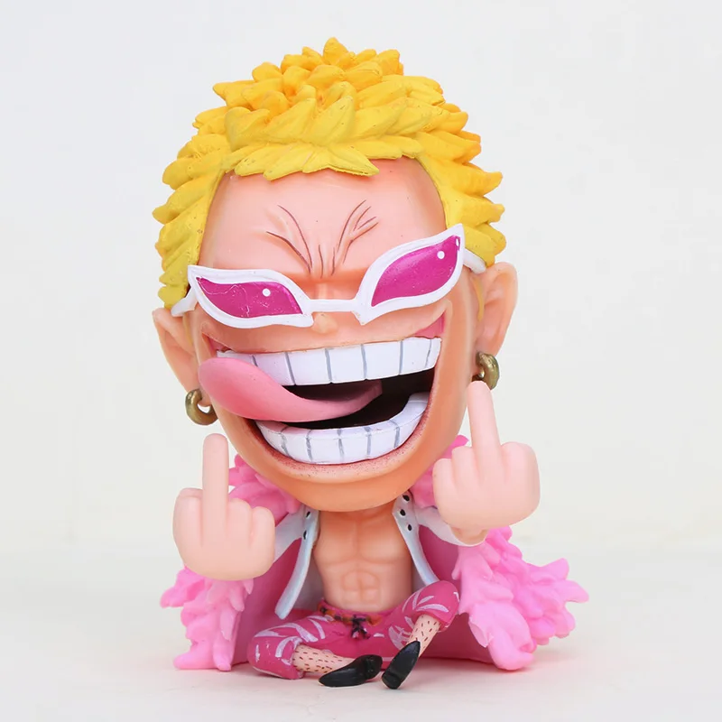 Doflamingo Один кусок детство Сабо Луффи Ace Чоппер Sanji Roronoa Зоро GK Q сидя вер. Бутылка обнимающая ПВХ фигурка модель игрушки - Цвет: Doflamingo