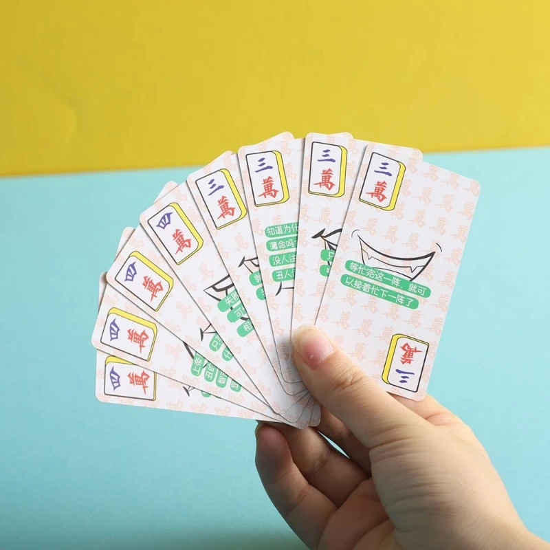 Карточка для игры в покер забавном стиле легкая карточка Маджонга любителей