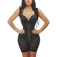 womens shapewear tummy control hook and eye closure adjustable crotch open bust full bodysuit sexy lingerie