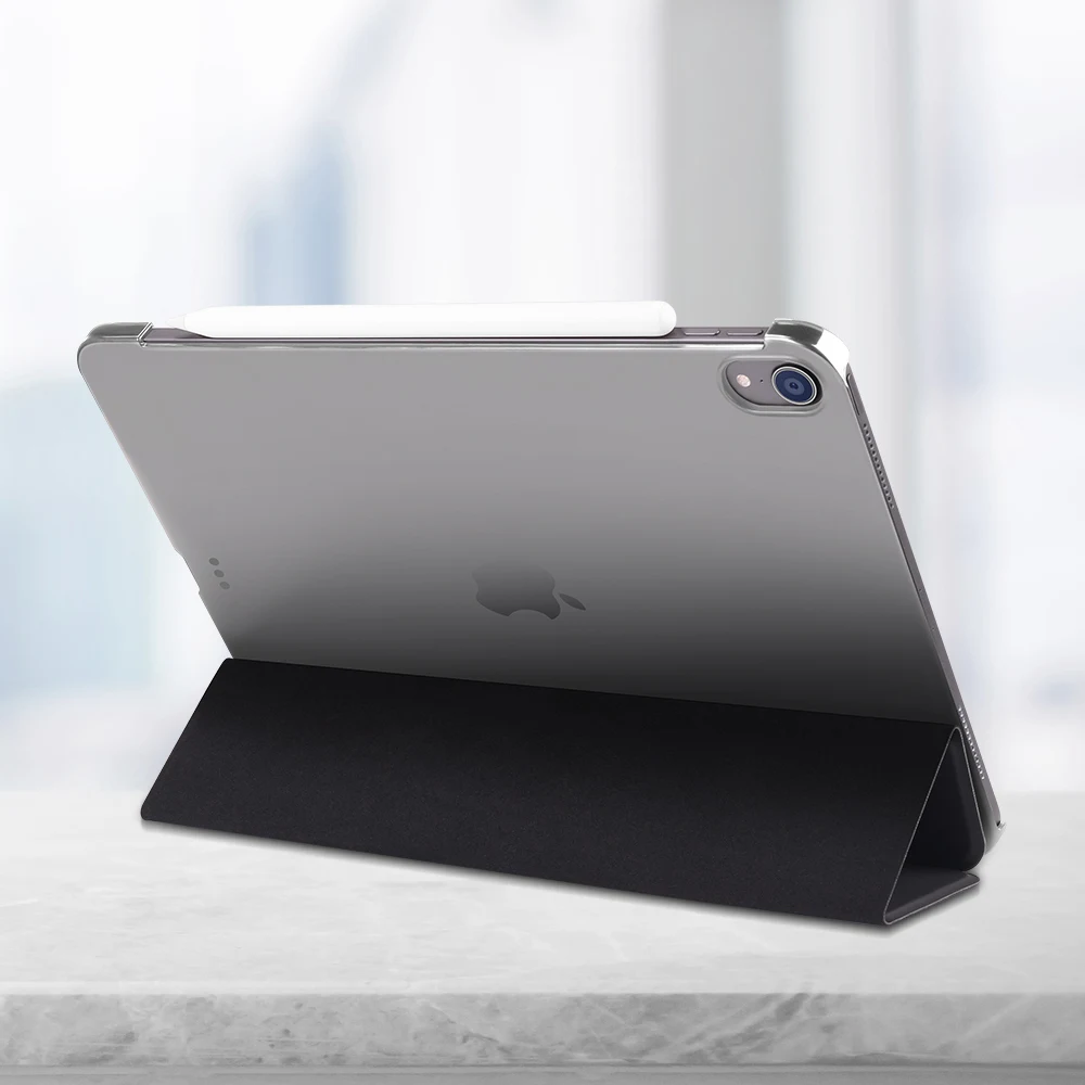 Жесткий Чехол для iPad Pro 12 9 дюйма 2018 из искусственной кожи Магнитный смарт-чехол