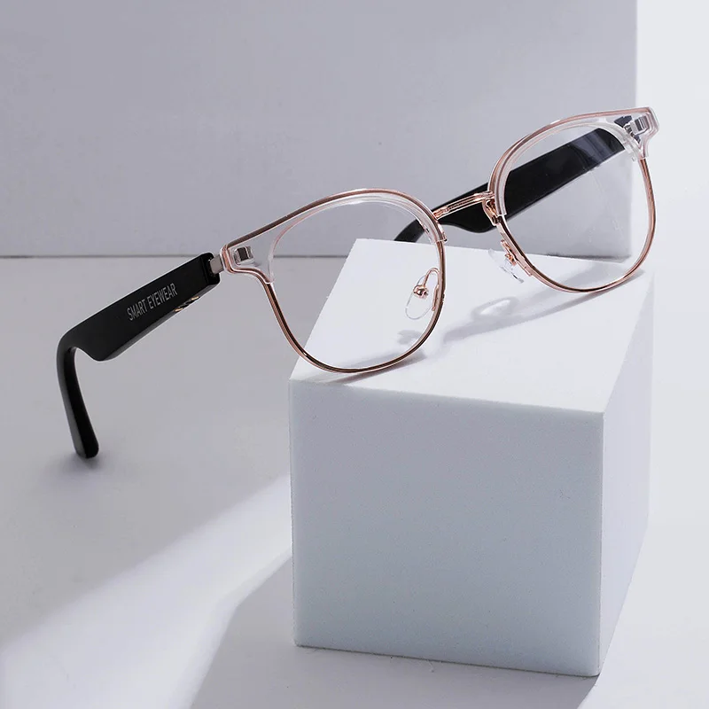 

KX05B Smart Glasses Wireless Bluetooth Hands-Free Calling o Open Ear Anti-Blue Light Lenses Glasses