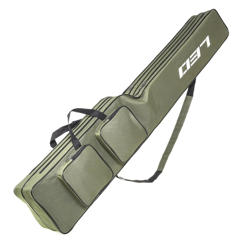 

LEO 130cm Two Layer Fishing Rod Reel Bag Fishing Pole Gear Tackle Tool Carry Case Carrier Travel Bag Storage Bag Fishing