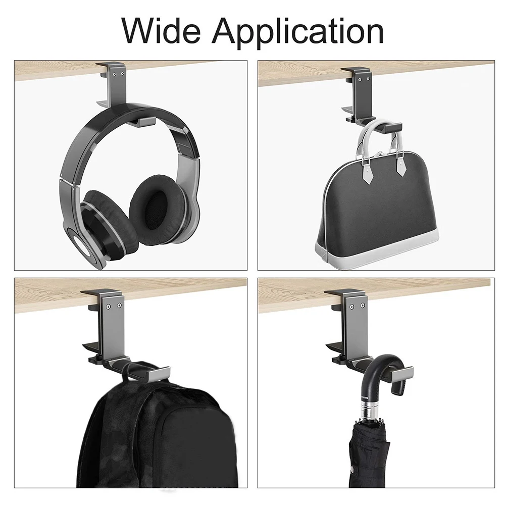 Универсальная гарнитура вешалка крюк для наушников держатель стол крепеж стойка Алюминий сплав с складной
