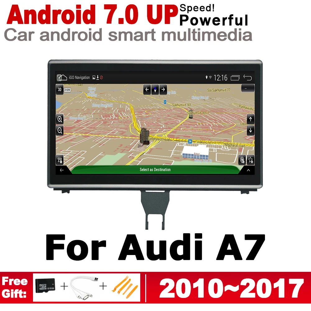 Автомобильный мультимедийный проигрыватель 9 &quotHD IPS DSP стерео Android 7 0 up DVD GPS