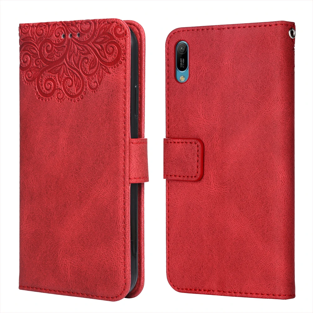 Для Huawei Enjoy 9e цветок тиснение чехол MRD LX1 LX3 LX1N кожаный книжка с откидной крышкой