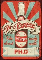 lizixing dr pepper metal wall art tin signs warning animal funny restaurant bar band newly married birthday party christmas