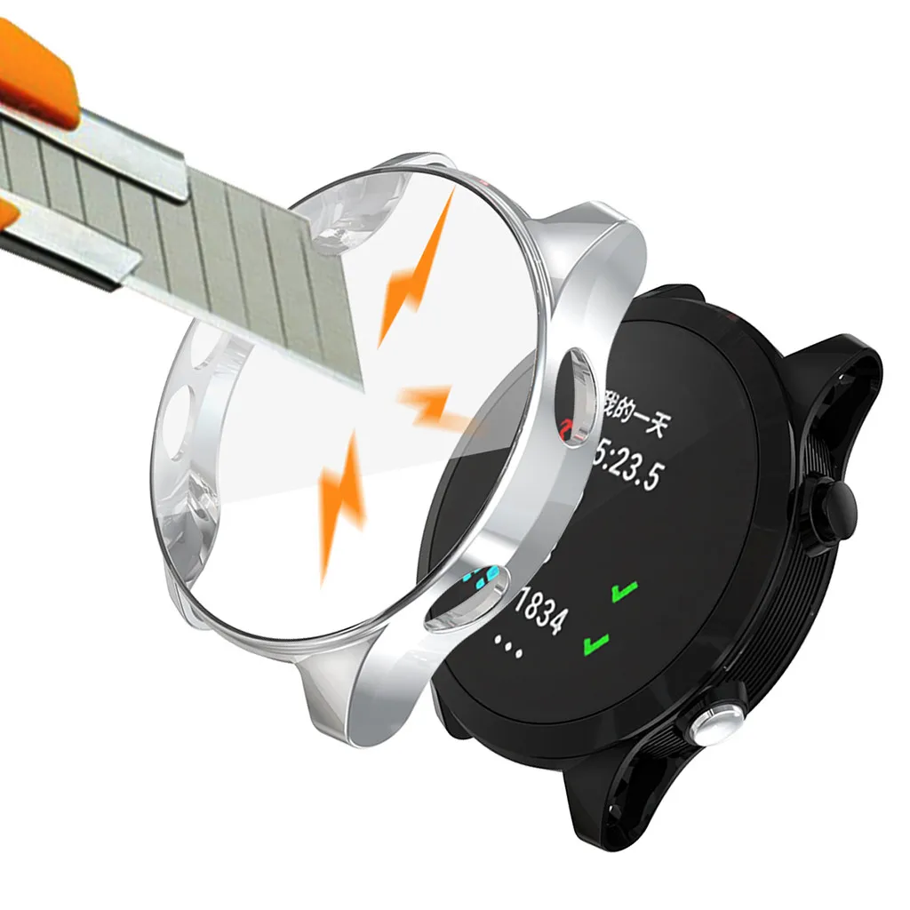 Ouhaobin Смарт-часы ТПУ защитный чехол для Garmin Forerunner 945/935 прозрачный ТПУ защитный чехол 902#2
