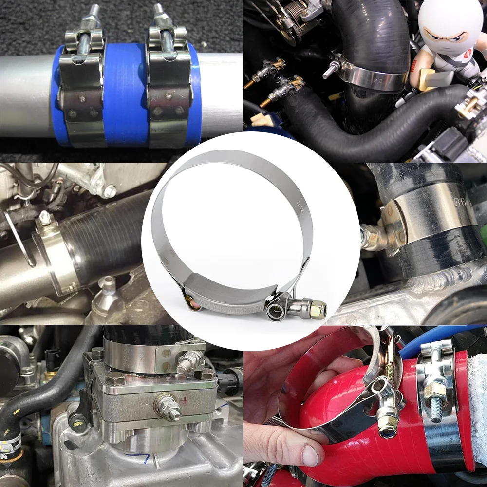 WLR RACING 2 шт./лот SS304 3 &quotCALMPS 79 мм 87 нержавеющий силиконовый турбо шланг муфта Т болт