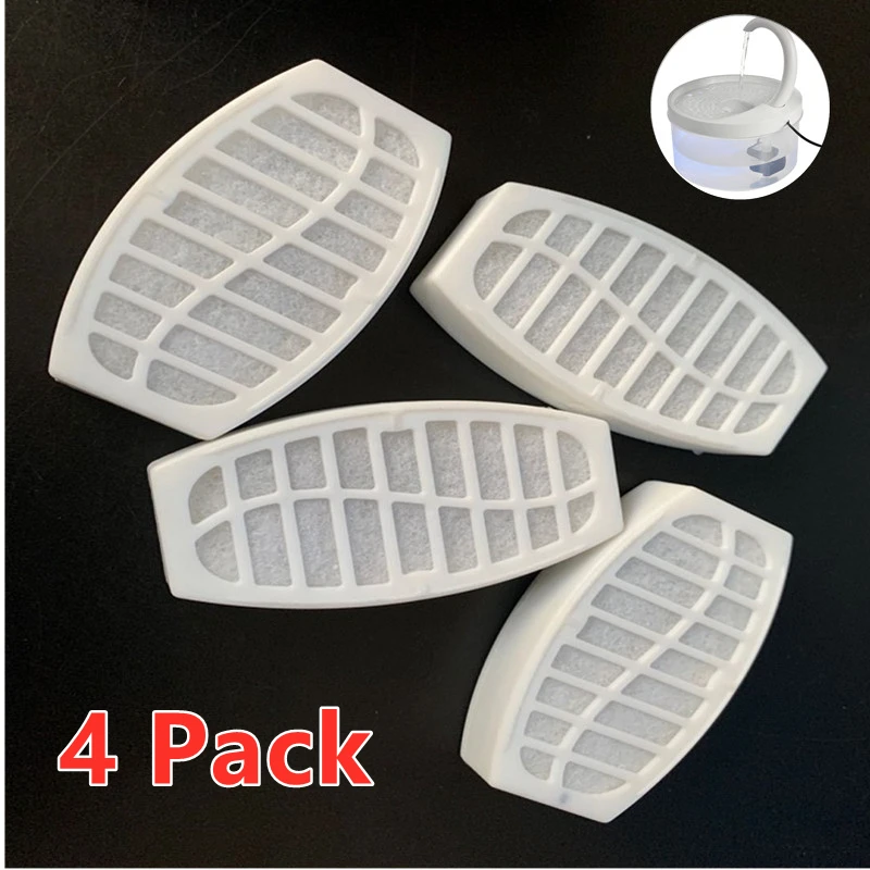 

4Pcs/Set Special Filter Box For Pet Water Dispenser Replaced Activated Carbon Filter For Cat Water Drinking Fountain Dispenser