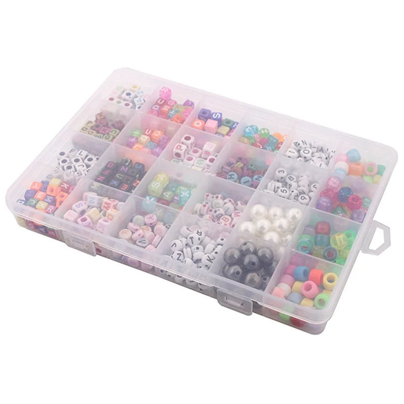 

Mixed Acrylic Letter Beads 24 Grid Handmade Diy Accessories Combination Set of Decoration Accessories