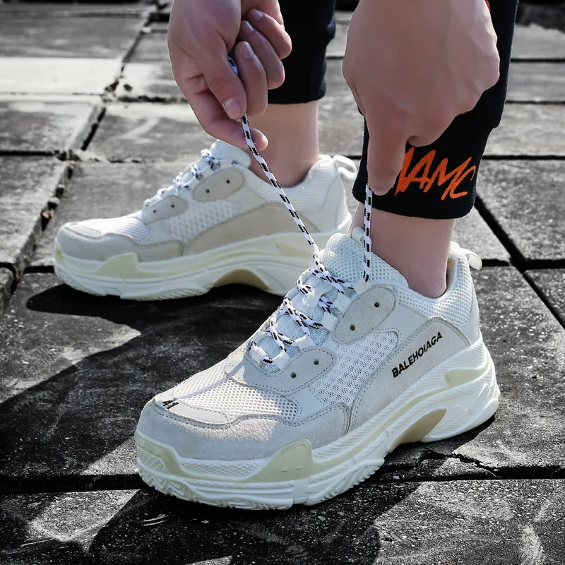 Мужские кроссовки в стиле Харадзюку воздухопроницаемые повседневные больших