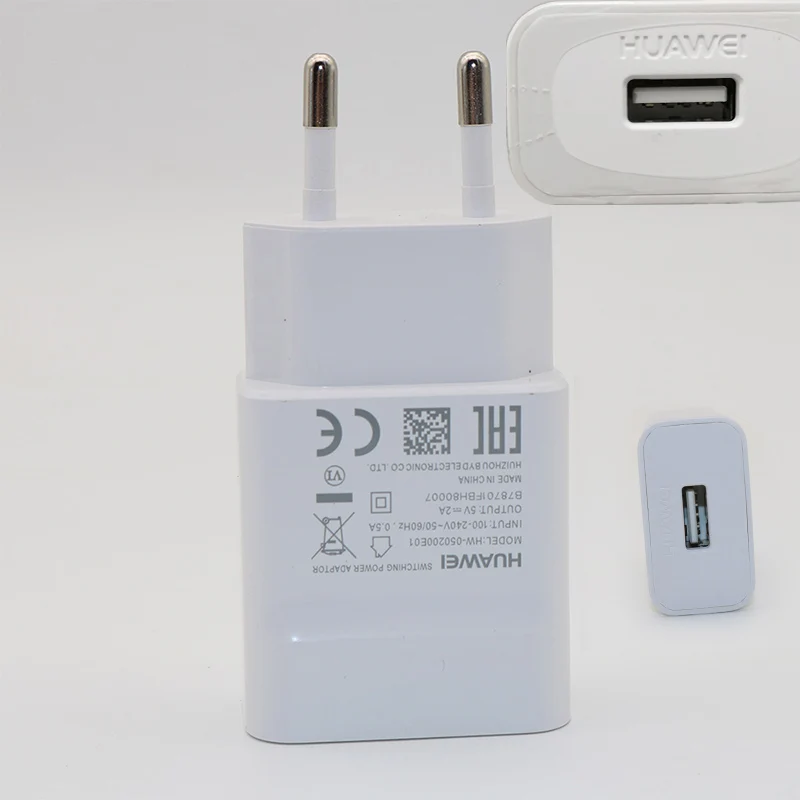 Зарядное устройство Huawei 5В 2A ЕС адаптер питания для быстрой зарядки usb micro кабель p9