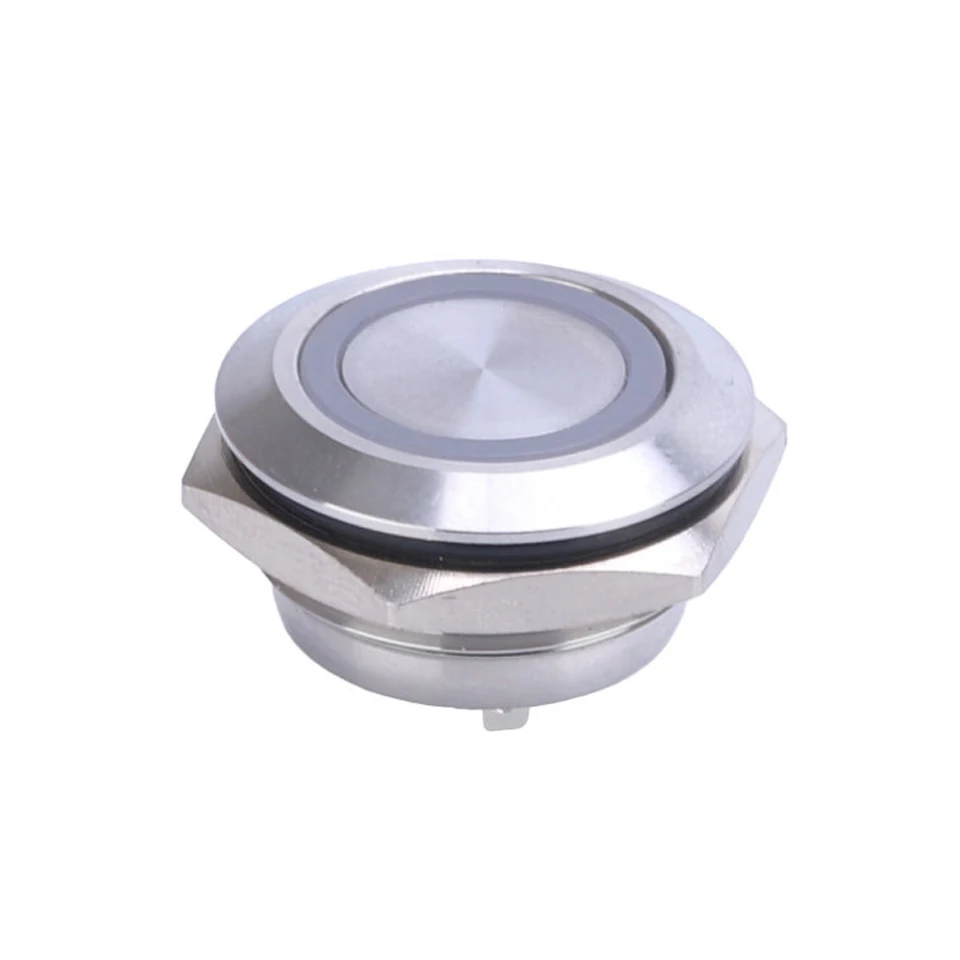 

22MM metal button short section no light self-resetting button push button switch with light waterproof touch button ultra-thin