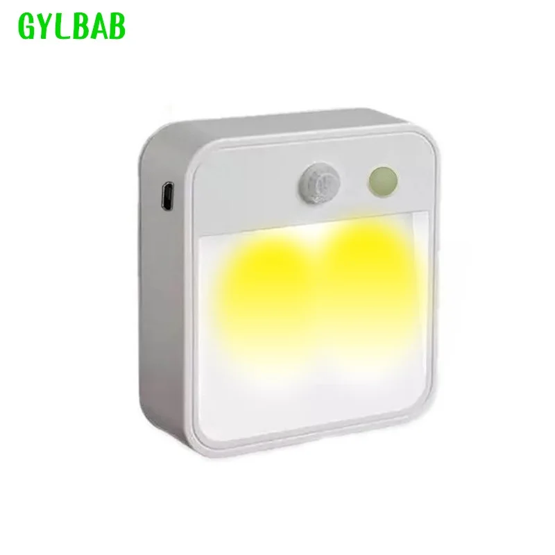 Светодиодный Ночной светильник мини с pir датчиком движения управляемый батареей