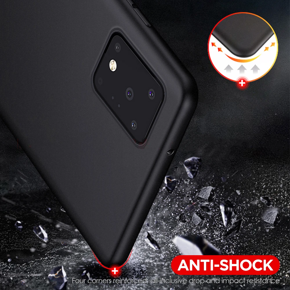 Противоударный матовый чехол для Samsung Galaxy S21 S20 10 S9 S8 Plus ультрасиликоновый