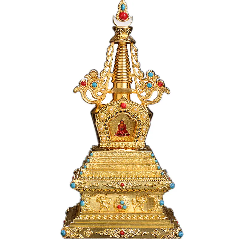 Stupa Bodhi Pagoda Tibetan Decoration Home Dedicated Tantric Vessel Buddhist Supplies