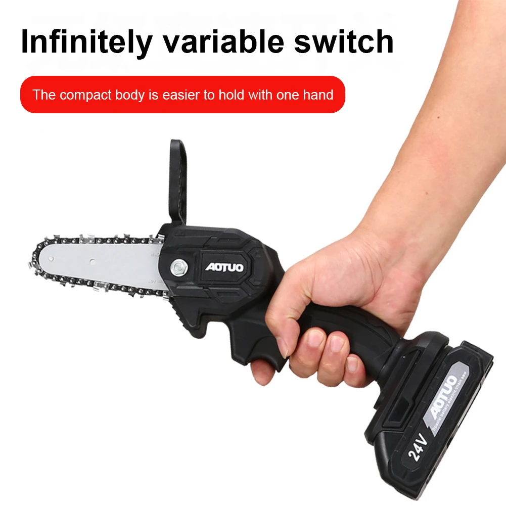 

550W Handheld Wood Cutting Chainsaw Rechargeable Chainsaw for Wood Cutting Tree Trimming