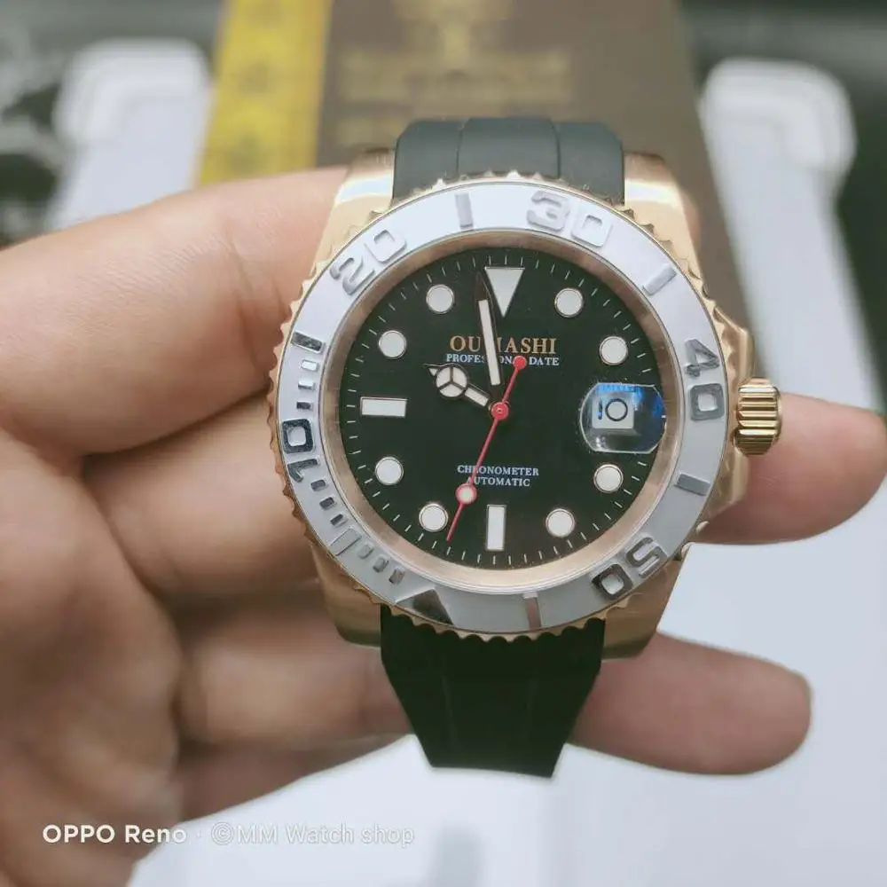 Мужские часы 40 мм роскошные брендовые новые автоматические механические