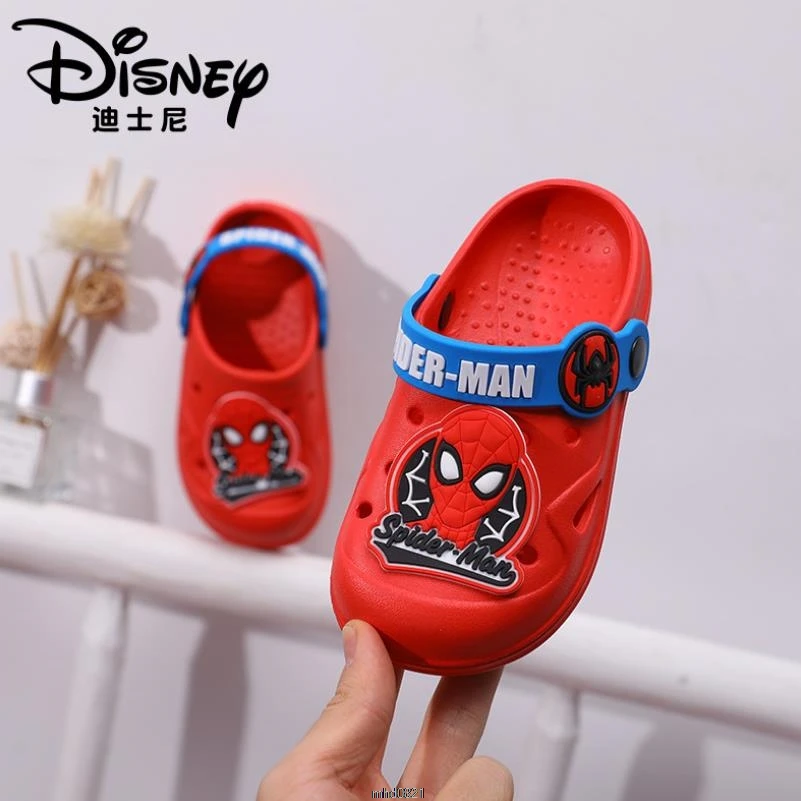Детская летняя обувь сандалии для мальчиков Disney пляжные туфли девочек дышащая
