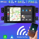 Автомобильный мультимедийный плеер PX6, Android 10,0, 4 Гб + 64 ГБ, для Kia Borrego mohas 2008-2016, 5 * USB, GPS-навигация, радио TDA7850 BT 5,0 DSP DAB