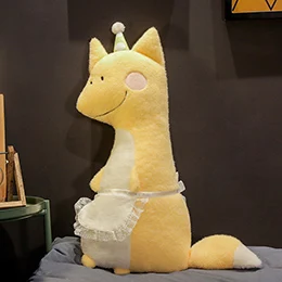 Maid squirrel Мультяшные лесные животные, плюшевая подушка, милая мягкая подушка, мини-кулон, фланелевые одеяла, реквизит, детская кроватка, Декор - Цвет: Maid squirrel