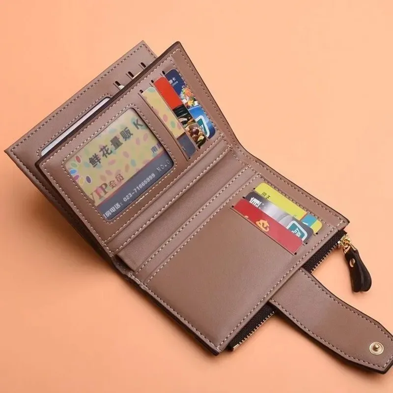 

2021 Men Wallets High Quality PU Small Money Purses Wallets Soft New Design Top Men Thin Wallet With Coin Bag Zipper Wallet