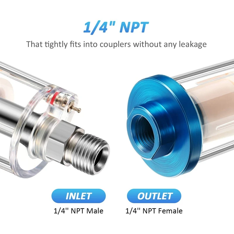 3 шт. фильтр-сепаратор для воды и масла воздушный фильтр Влагоотделитель