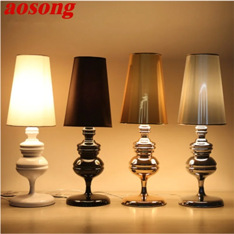 Классические настольные лампы AOSONG современные креативные для дома спальни