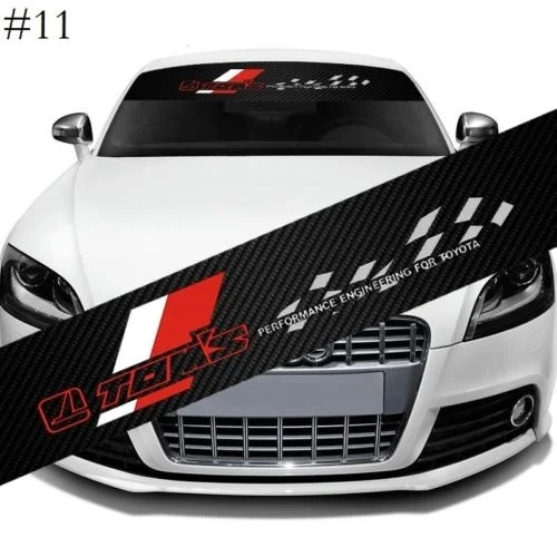 

For TOM Racing Car Window Windshield Carbon Fiber Vinyl Banner Decal Sticker