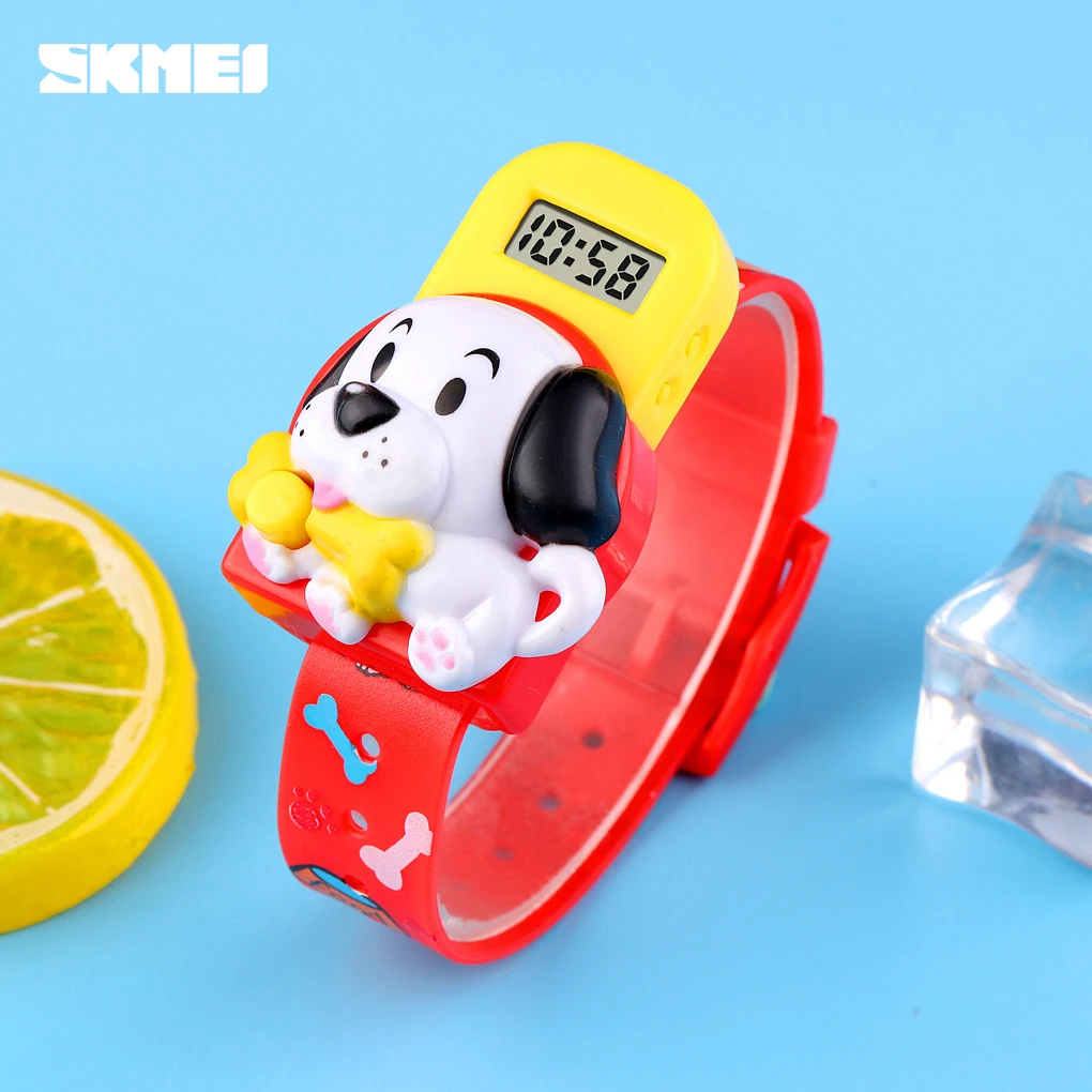 

New Children Watch Creative Dog Lovely Cartoon Toys LED Digital Clock Kids Watches For Boys Girls Child Clock SKMEI Brand Hour