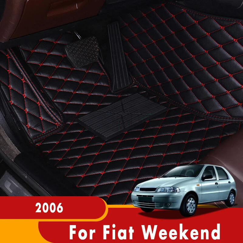 Кожаные Коврики для Fiat уик энд 2006 автомобильные коврики подкладки ног