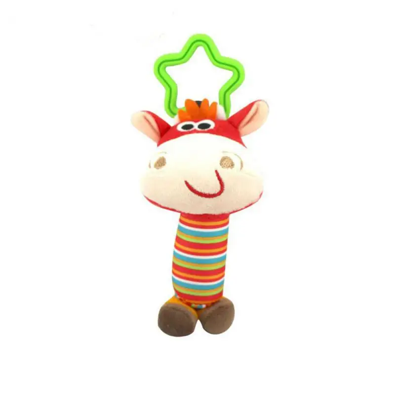 Infant Baby Kids rattle toys Wrist Rattle Mobiles Infant car bed hanging animal hand grab rattleor Newborn Children Xmas Gift - Цвет: 02