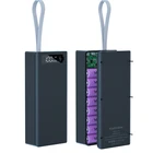 Корпус внешнего аккумулятора PD QC3.0, 5 В, для самостоятельной сборки, чехол для хранения аккумулятора 16*18650, двойной USB-разъем, светодиодный дисплей, коробка для хранения аккумулятора без аккумулятора