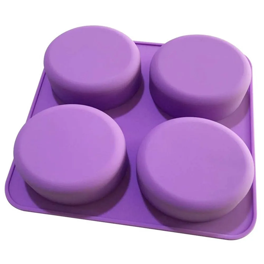 Цветочная форма для мыла торта ручные инструменты 4 отверстия выпечки