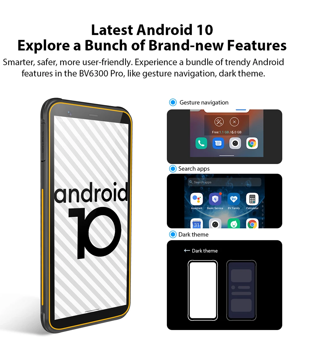 Оригинальный Android 10 0 Мобильный телефон BLACKVIEW BV6300 Pro Helio P70 6 ГБ 128 Гб Смартфон 4380 мАч