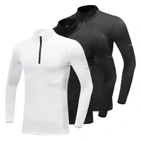 new mens running quick dry running shirt weightlifting compression shirt long sleeve top gym t shirt tight fitness rashgard