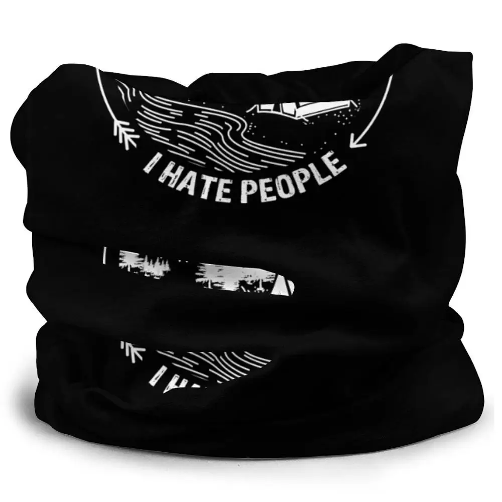 Забавная головная повязка I Hate People для езды на велосипеде шейные бафы бесшовные