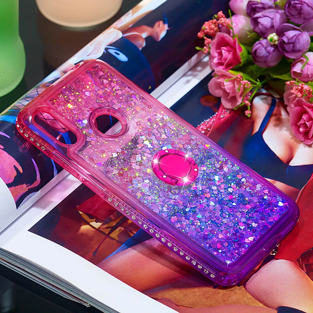 Блестящий чехол с градиентом и зыбучим песком для Huawei Honor 7A 8A 10i 10 Lite Enjoy 9 9S 7S 8E